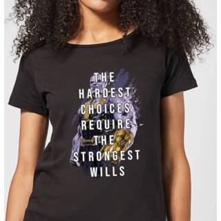 👉 Shirt vrouwen s zwart Avengers The Strongest Will Dames T-shirt -