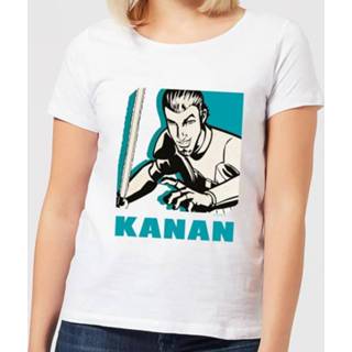 👉 Shirt wit XL vrouwen Star Wars Rebels Kanan Women's T-Shirt - White 5059478299640