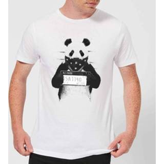 👉 Bandana Panda Men's T-Shirt - White - 4XL - Wit