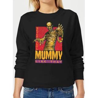 👉 Universal Monsters The Mummy Retro Dames Trui - Zwart - XXL - Zwart