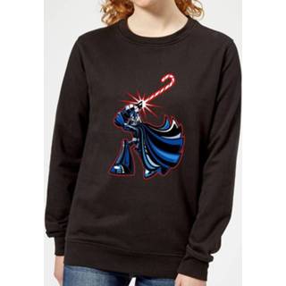 👉 Star Wars Candy Cane Darth Vader Women's Christmas Sweatshirt - Black - 5XL - Zwart