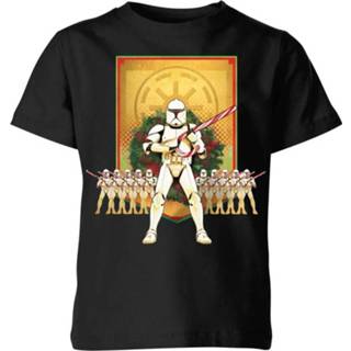 👉 Star Wars Candy Cane Stormtroopers Kids' Christmas T-Shirt - Black - 11-12 Years - Zwart