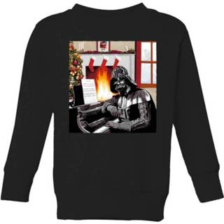 👉 Star Wars Darth Vader Piano Player Kids' Christmas Sweatshirt - Black - 11-12 Years - Zwart
