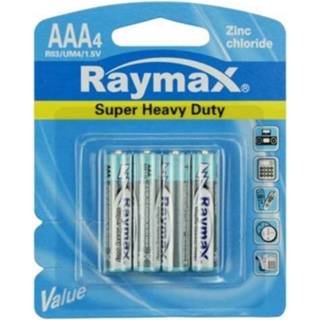 Batterij zink Raymax AAA Batterijen - LR03 4 Stuks 8717729118733