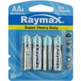 👉 Batterij zink Raymax AA Batterijen - LR06 4 Stuks 8717729118719