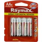 Batterij alkaline Raymax AA Batterijen - LR06 4 Stuks 8717729118696