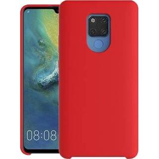 👉 Rood silicone Huawei Mate 20 X Liquid Cover - 5712580002217