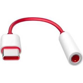 👉 Kabel adapter rood wit OnePlus 6T USB-C / 3.5mm - 5712579988089
