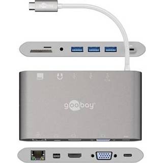 👉 Goobay All-in-1 USB-C Multiport Adapter - HDMI, MiniDP, 3 x USB 3.0 4040849621130