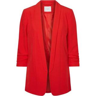 👉 Blazer s vrouwen rood Lange 3/4-mouw 1547740070461