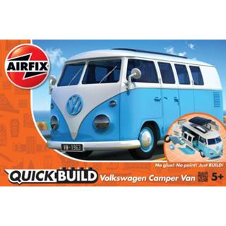 👉 Blauw Airfix Quickbuild VW Camper Van 5055286648069