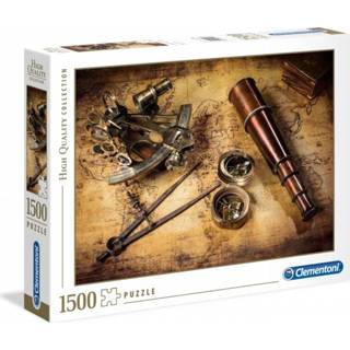 👉 Legpuzzel karton unisex multicolor Clementoni Course to the Treasure 1500 stukjes 8005125318087