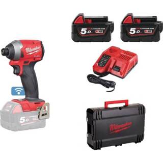 👉 Slagschroevendraaier m active Milwaukee M18ONEID2-502X 18V Li-Ion accu set (2x 5,0Ah accu) in HD Box - ONE KEY koolborstelloos 4058546220365