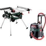 👉 Zaag tafel active Metabo 690889000 Zaagtafel met onderstel (TS 254)&Alleszuiger / bouwstofzuiger (ASR 35 M ACP) combiset - 254 x 30mm 4007430280541