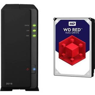 👉 Synology DiskStation DS118-6TB-RED NAS-server 6 TB voorzien van WD RED