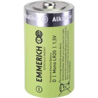 👉 Batterij alkaline D (mono) Emmerich 1.5 V 20 stuks 4053199521593