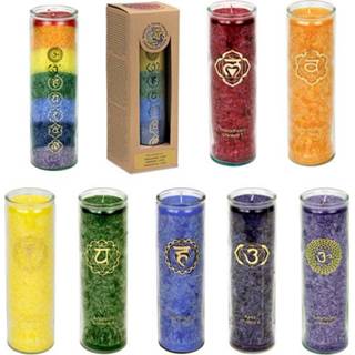 👉 Geurkaars active Chakra Geurkaarsen in Doos - Gemengd Assortiment (Set van 12) 7432029336397