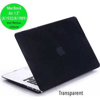 👉 Coverhoes zwart glanzend kunststof hardcase hoes Lunso - cover MacBook Air 13 inch (A1932/A1989) 669014992291