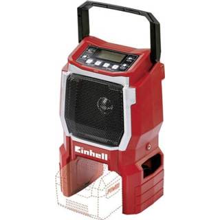 👉 Bouwradio rood Einhell Power X-Change TE-CR 18 Li - Solo FM Bouwradio, Outdoorradio AUX 4006825609196