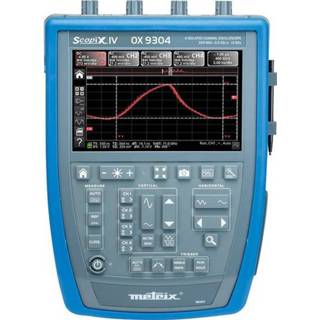 👉 Metrix OX9304 Digitale oscilloscoop 300 MHz 4-kanaals 2.5 GSa/s 100 kpts 12 Bit Digitaal geheugen (DSO), Handapparaat, Multimeterfuncties, Spectrum-analyser
