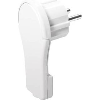 👉 Platte stekker wit kunststof LogiLink LPS228 met randaarde uittrekhulp 230 V IP20 4052792048513