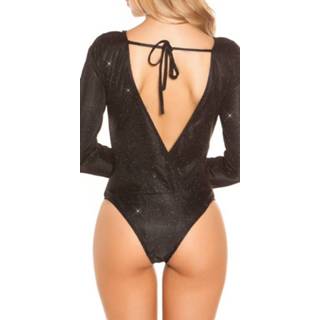 👉 Sexy It s PArTY TImE Glitter Bodysuit Black