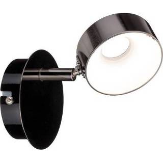 👉 LED-wandspot 6 W Energielabel: LED (A++ - E) Warm-wit Paulmann Funnel 66728 Zwart, Chroom
