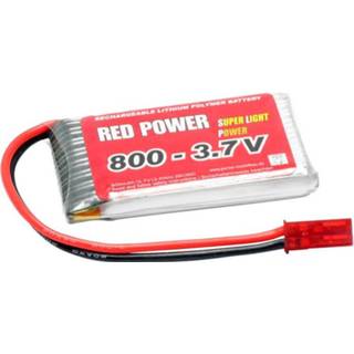 👉 Accupack rood Red Power LiPo 3.7 V 800 mAh Aantal cellen: 1 25 C Stick BEC 4056534039562