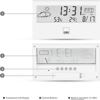 Weerstation Clatronic WSU 7022 170221 Mobiel 4006160702217