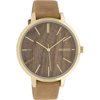 👉 Horloge active OOZOO C9747 Cognac Oak 42 mm 8719929008708
