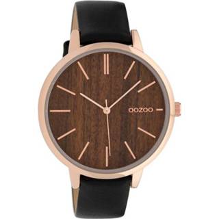 👉 Horloge zwart active OOZOO C9749 Black Dark Oak 42 mm 8719929008722