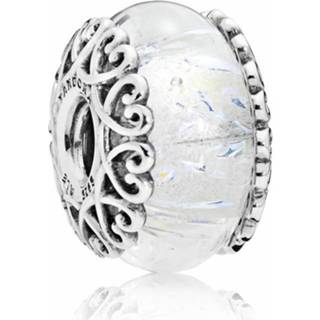 👉 Bedel wit zilver active Pandora Irisdescent White Glass 797617 5700302693041