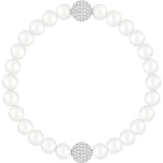👉 Armband swarovski kristal vrouwen active transparant wit 5365736 Remix Collection 'Crystal Pearl' White 17,5 cm 9009653657365