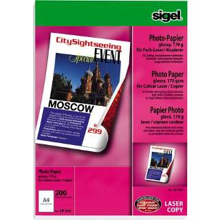 👉 Fotopapier glans Sigel kleurenlaser A4 hoogwit 170gr 200vel 4004360998430