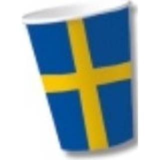 👉 Beker Landen thema versiering Zweden bekers 10 stuks