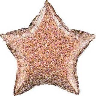 👉 Rose goud Glittergraphic Gold Foil Star 20in/50cm