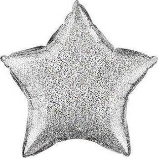 👉 Zilver Glittergraphic Silver Foil Star 20in/50cm