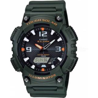 👉 Horloge groen zwart Casio AQ-S810W-3AVDF Tough Solar - / (zonder doos)