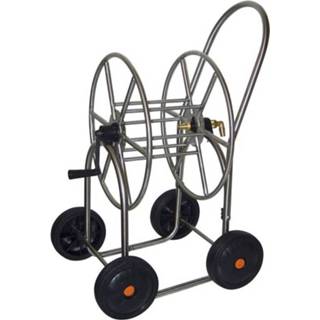 👉 Slangenwagen staal active roestvrij met 4 wielen voor 80 m 3/4 inch slang 8010943001998