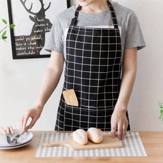 👉 Schort linnen Chef-kok Mouwloos Schorten Slabbetje Keuken Bakken Matten Waterdicht Volwassen Eenvoudige Geruite Bedrukte Tablier