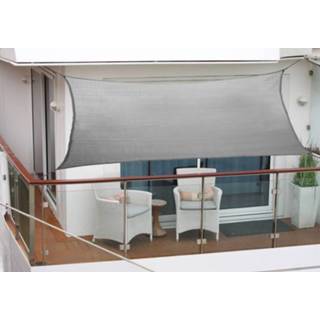 👉 Schaduw doek zilver active Schaduwdoek balkon 270 x 140 cm waterafstotend 4260040156839 4260040156822