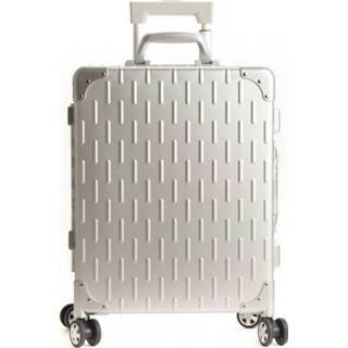 👉 Handbagagetrolley zilver polycarbonaat TSA slot Alumaxx Handbagage Trolley 20