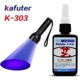 👉 Zaklamp 6 second 50ml Kafuter UV Glue Curing Adhesive K-303+51LED Flashlight Crystal Glass and Metal Bonding