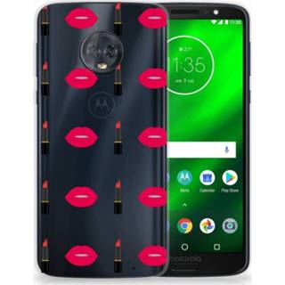 👉 Lippenstift Motorola Moto G6 Plus TPU Hoesje Design Lipstick Kiss 8718894556542