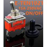 Switch oranje Free Shipping 1pcs Good Quality E-TEN1021 2-Pin SPST 2 Terminal ON-OFF 15A 250V Toggle orange