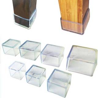 👉 Cover protector transparent rubber 4Pcs Chair Leg Caps Non-slip Furniture Table Floor Feet Pads hole plugs Home decor