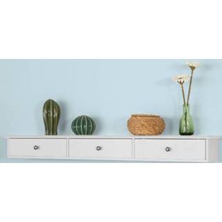 👉 Display unit SoBuy FRG43-L-W, Wall Shelf Floating Drawers, Storage with 3 Drawers