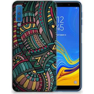 👉 Samsung Galaxy A7 (2018) TPU Hoesje Design Aztec 8720091082892