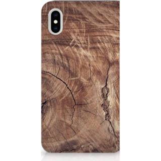 👉 Standcase XS Apple iPhone Max Hoesje Design Tree Trunk 8720091147980