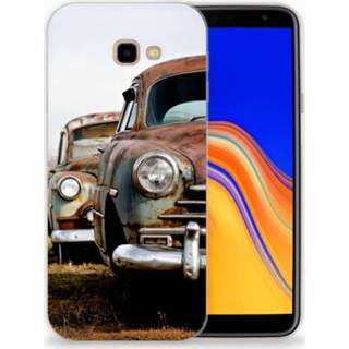👉 Samsung Galaxy J4 Plus (2018) Uniek TPU Hoesje Vintage Auto 8720091228665